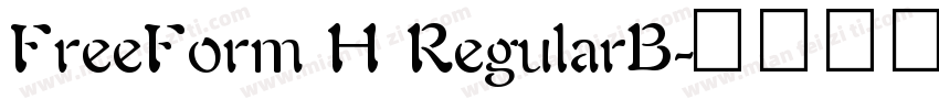 FreeForm H RegularB字体转换